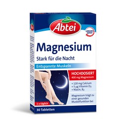 Abtei Magnesium Stark für die Nacht Tabletten Packung 