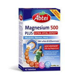 Abtei Magnesium 500 Plus Packung – 42 Tabletten